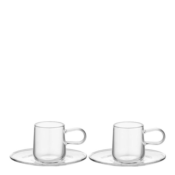 Viva espresso kopp og fat 8 cl 2 stk