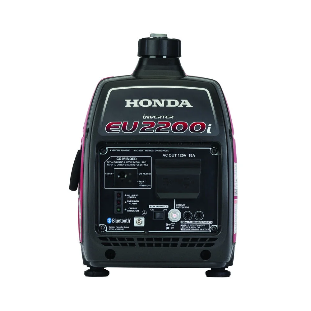 2200-Watt Remote Stop/Recoil Start Bluetooth Super Quiet Gasoline Powered Inverter Generator with Advanced CO Shutdown - Image 3
