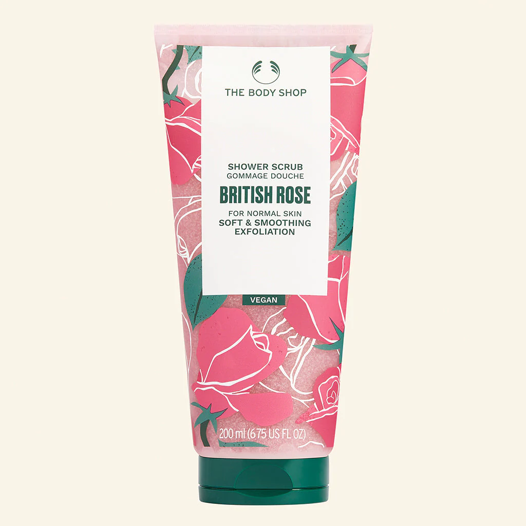 British Rose Shower Scrub
