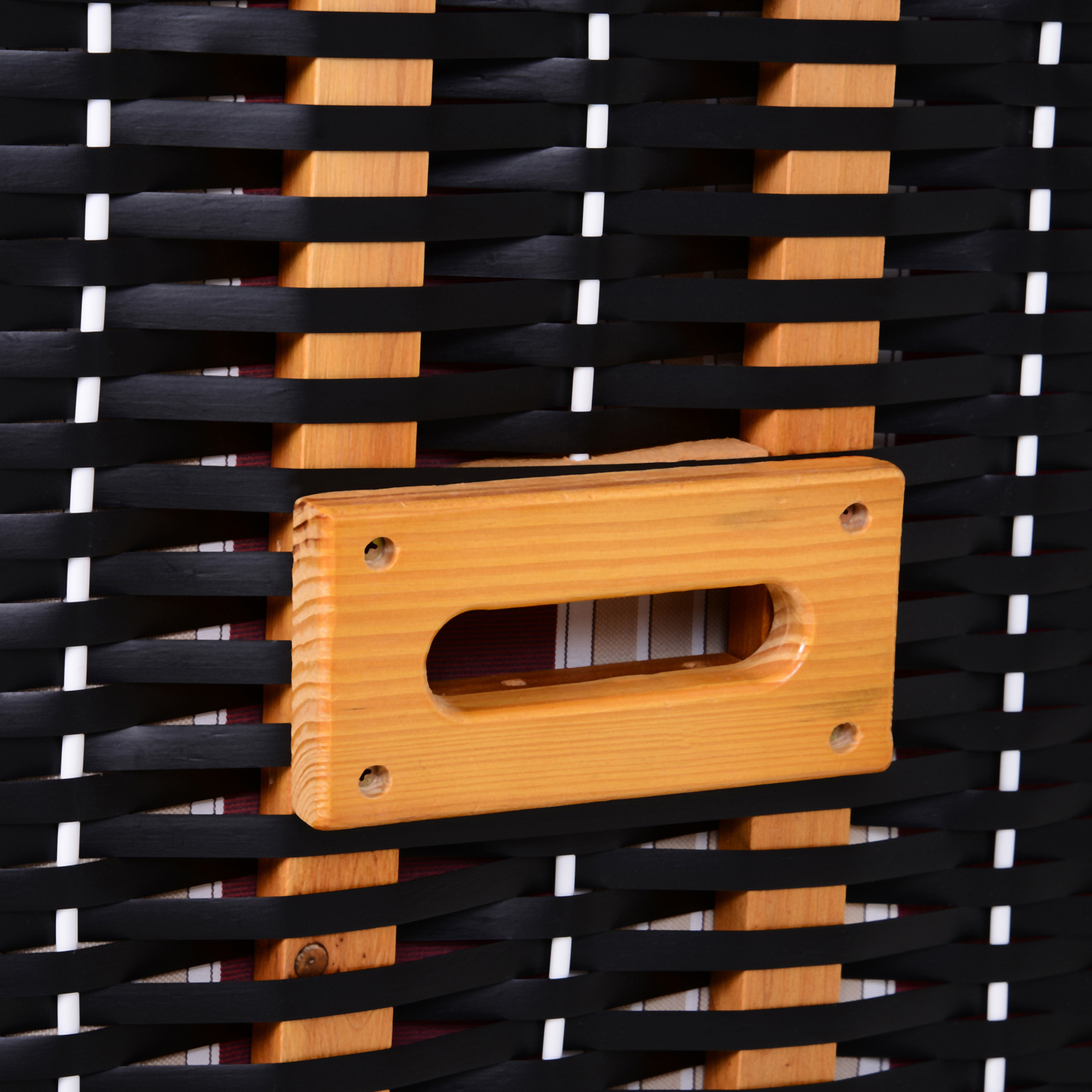 Dubbele ligstoel met dak dubbele ligstoel chaise longue voetensteun PE rotan rood