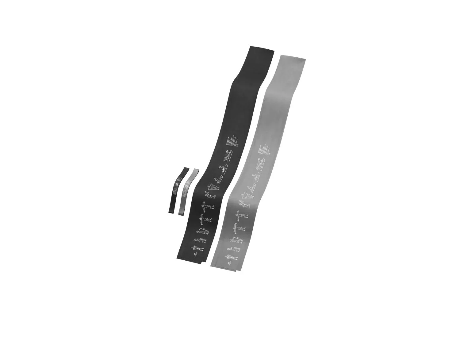 CRIVIT Set de 4 lastiques de musculation