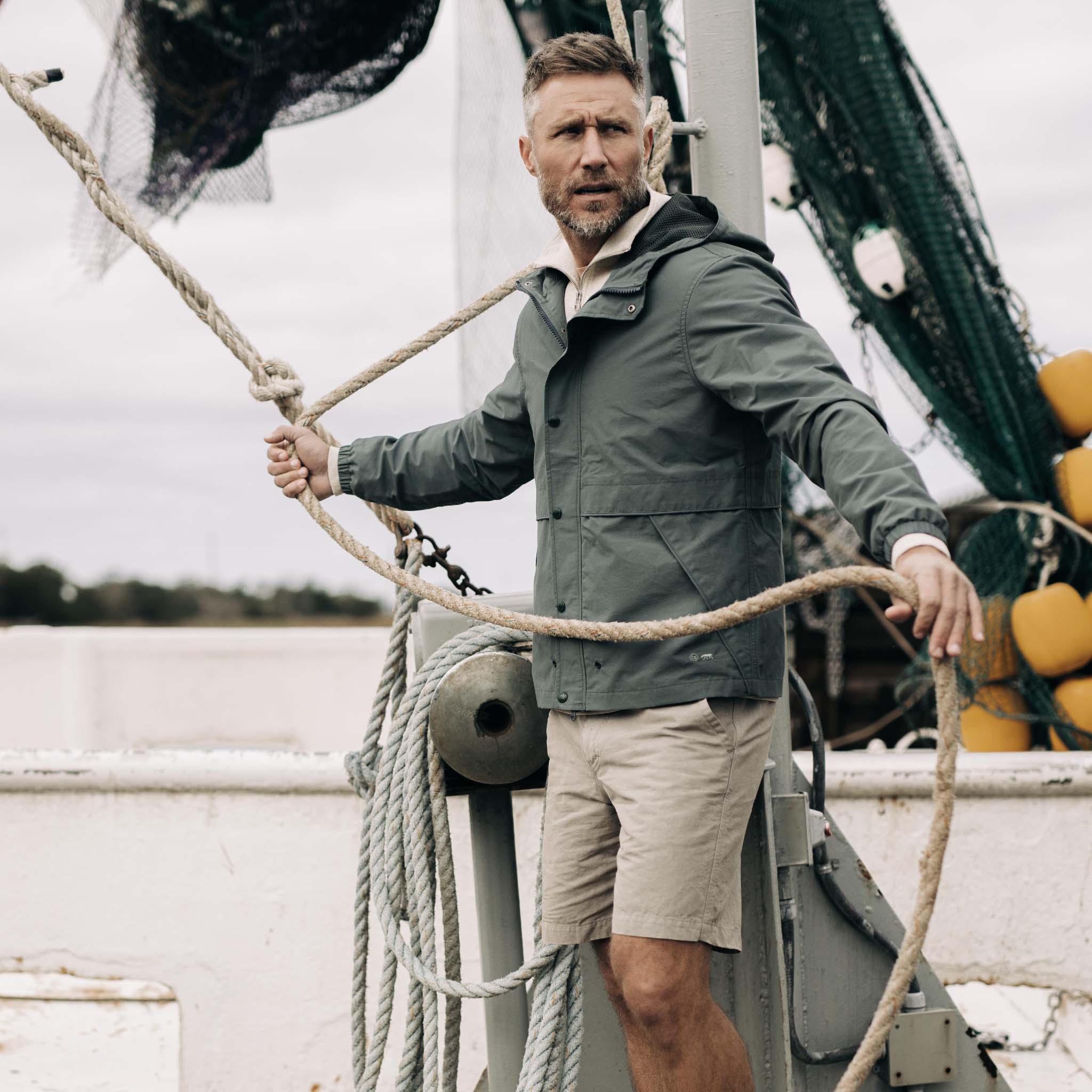 La veste Chapman en vert mer Sixty Forty