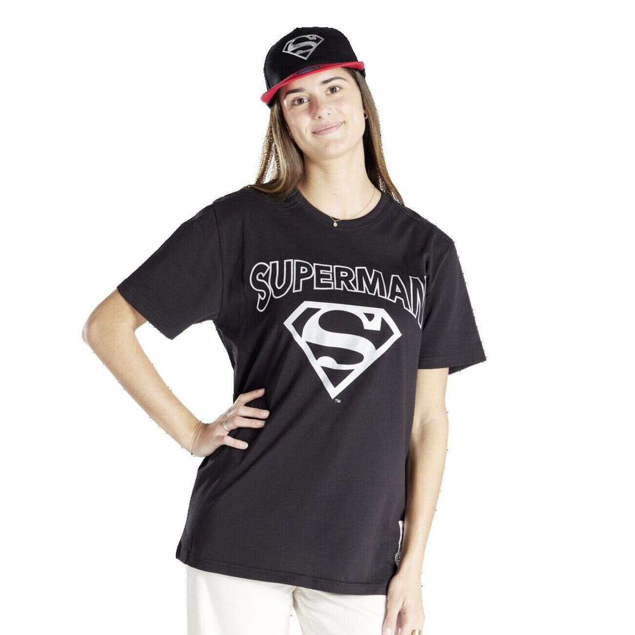 T-shirt Superman coton noir