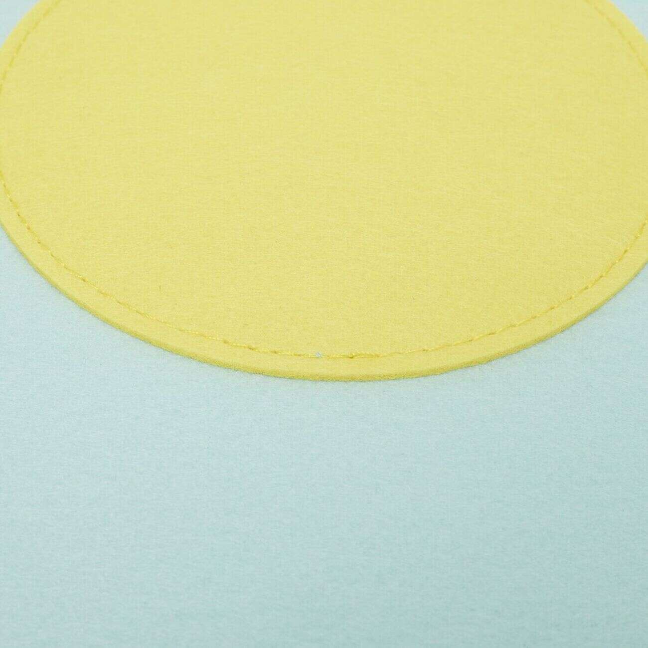 Protège-poêle x3 feutrine forme fleur Ø38cm (2 modèles)