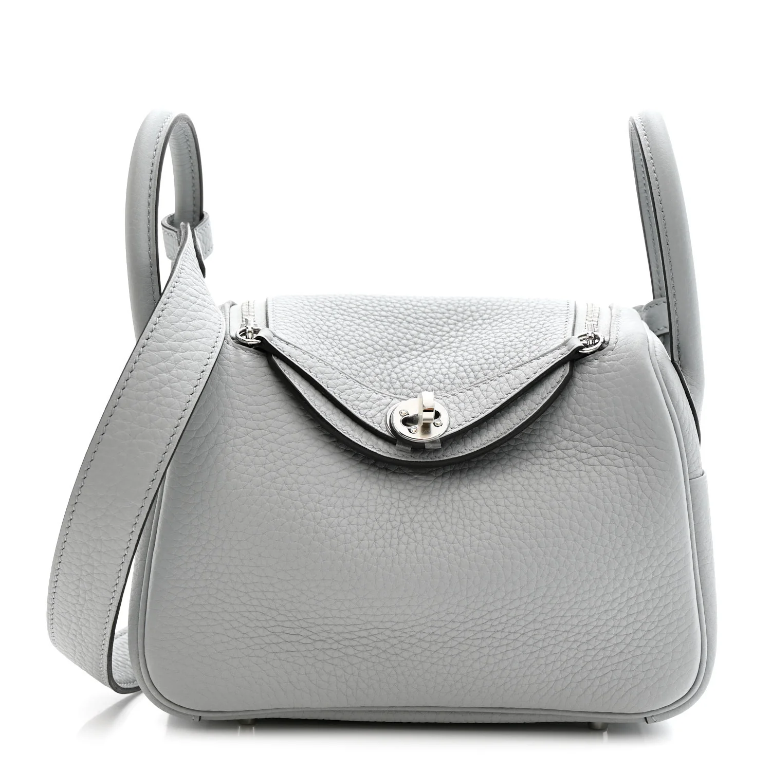 Taurillon Clemence Mini Lindy 20 Bleu Pale