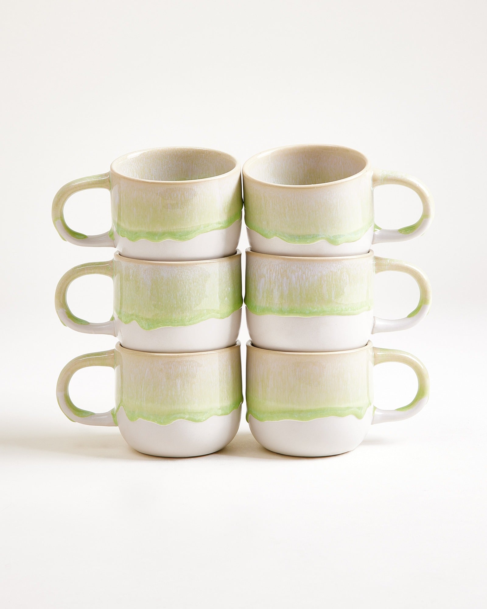 COIMBRA - SMALL MUG PASTEL GREEN SET OF 6