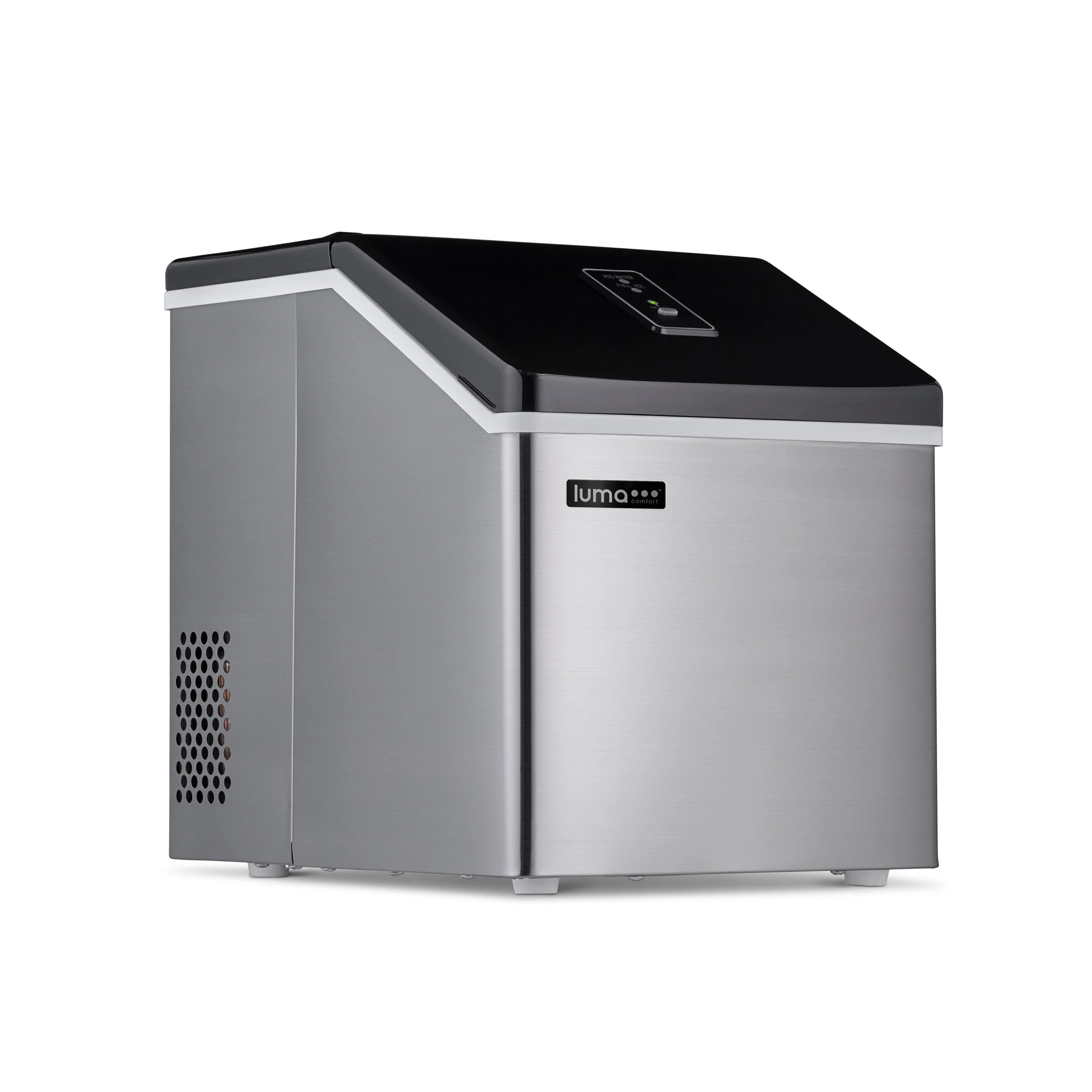 Luma Countertop Ice Maker. Clear Ice, 40 lbs/day - Stainless Steel