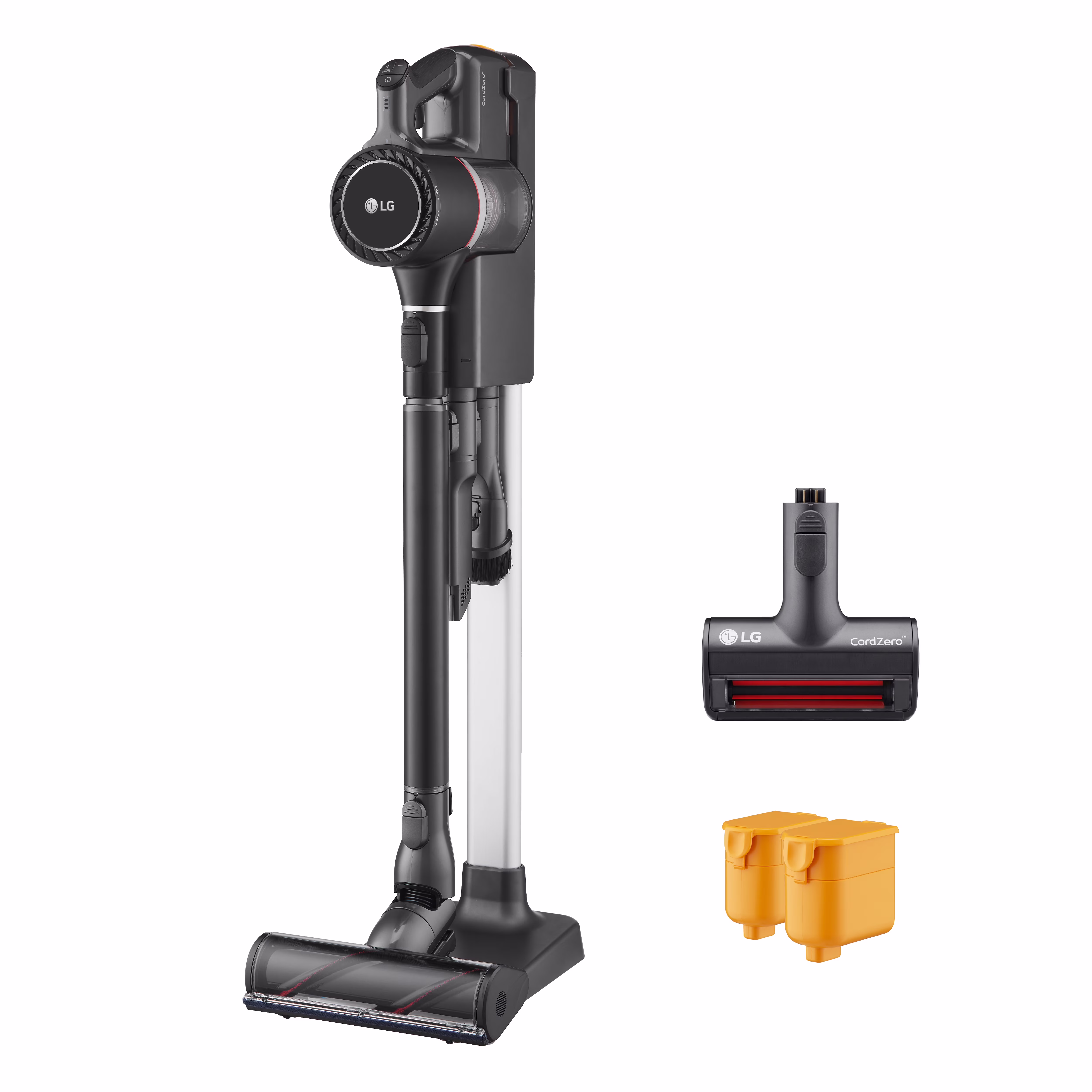 LG Cord Zero A9 Cordless Stick Vacuum Cleaner - A916BM (Refurbished / Restored), Lightweight, Powerful Suction, Pet Hair, Hard Floor, Carpet, HEPA Filter, Self - Cleaning Brushroll, LED Headlights