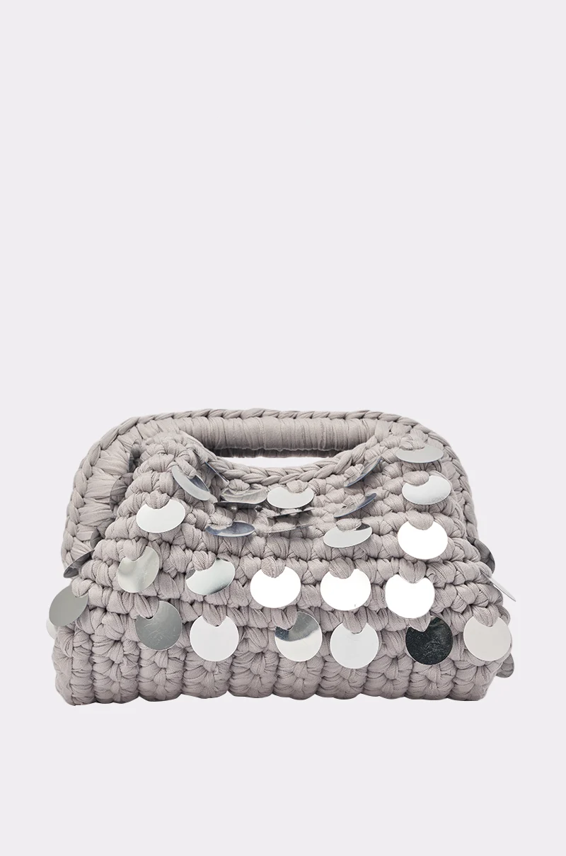 UNDER THE LIGHTS CROCHET SEQUIN CLUTCH - Akira Store