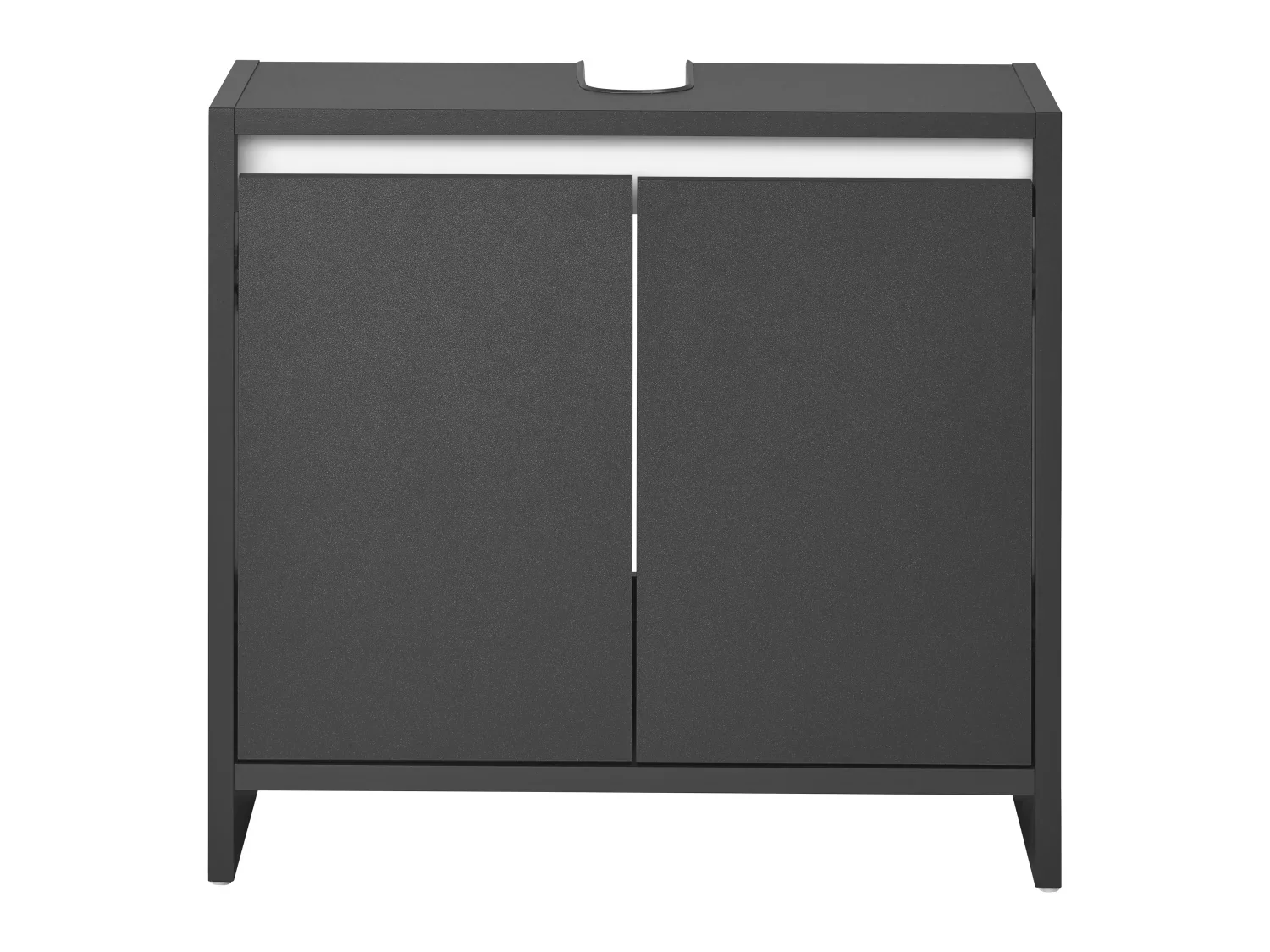 LIVARNO home Meuble sous-vasque Oslo, 60 x 55 x 28 cm, noir