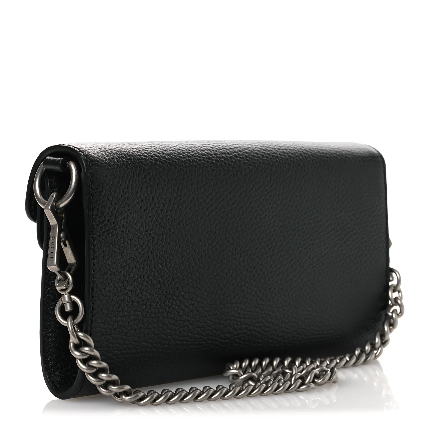 Dollar Calfskin Web Small Dionysus Crossbody Bag Black