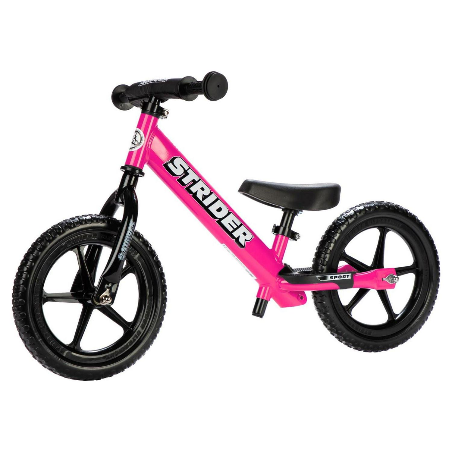 Strider - 12 Sport Balance Bike. Ages 1 to 4 Years - Pink