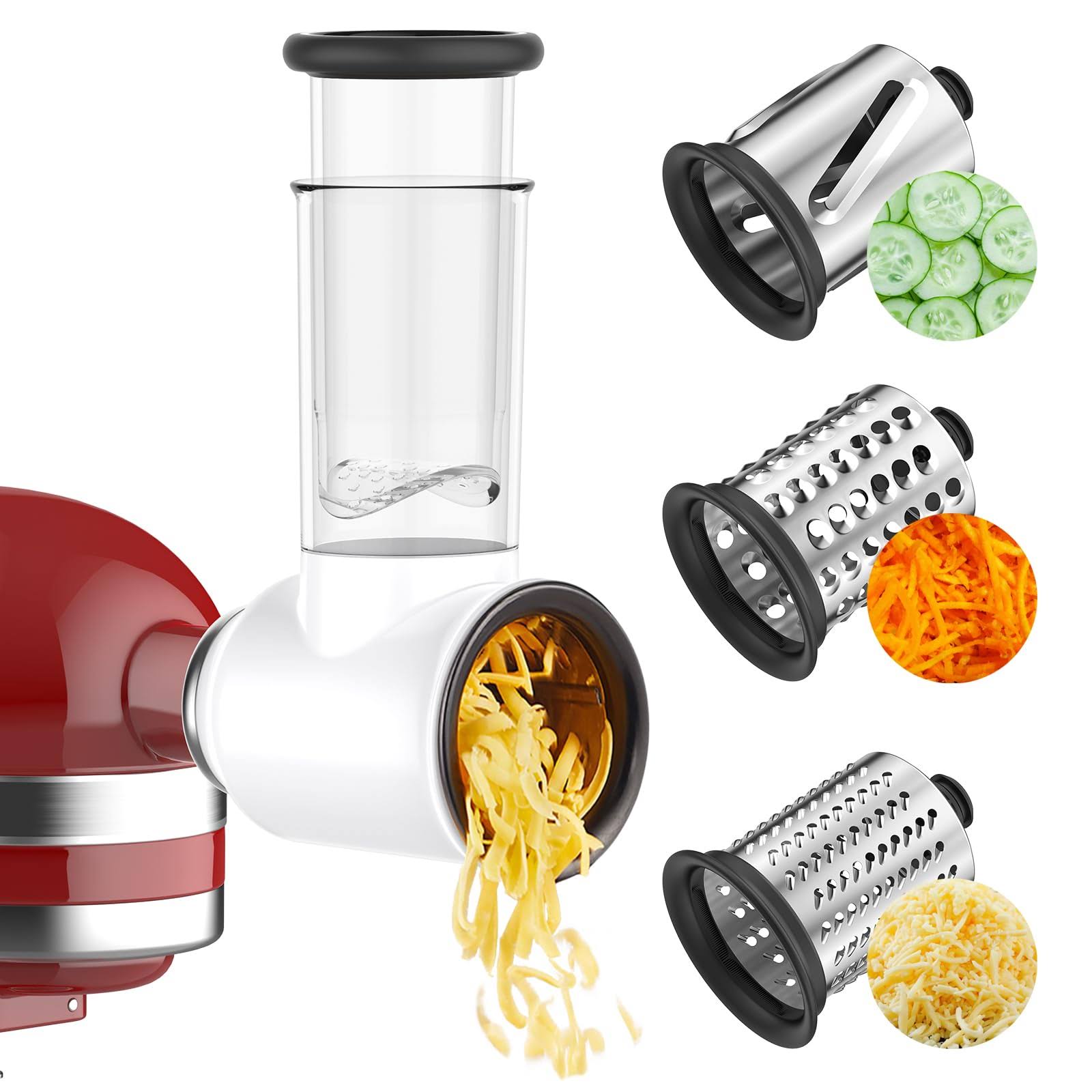 Slicer Shredder Attachment for KitchenAid Stand Mixer, Cofun Shredder Accessories, Mixer Assecories for KitchenAid Mixer, Cheese Grater Attachment