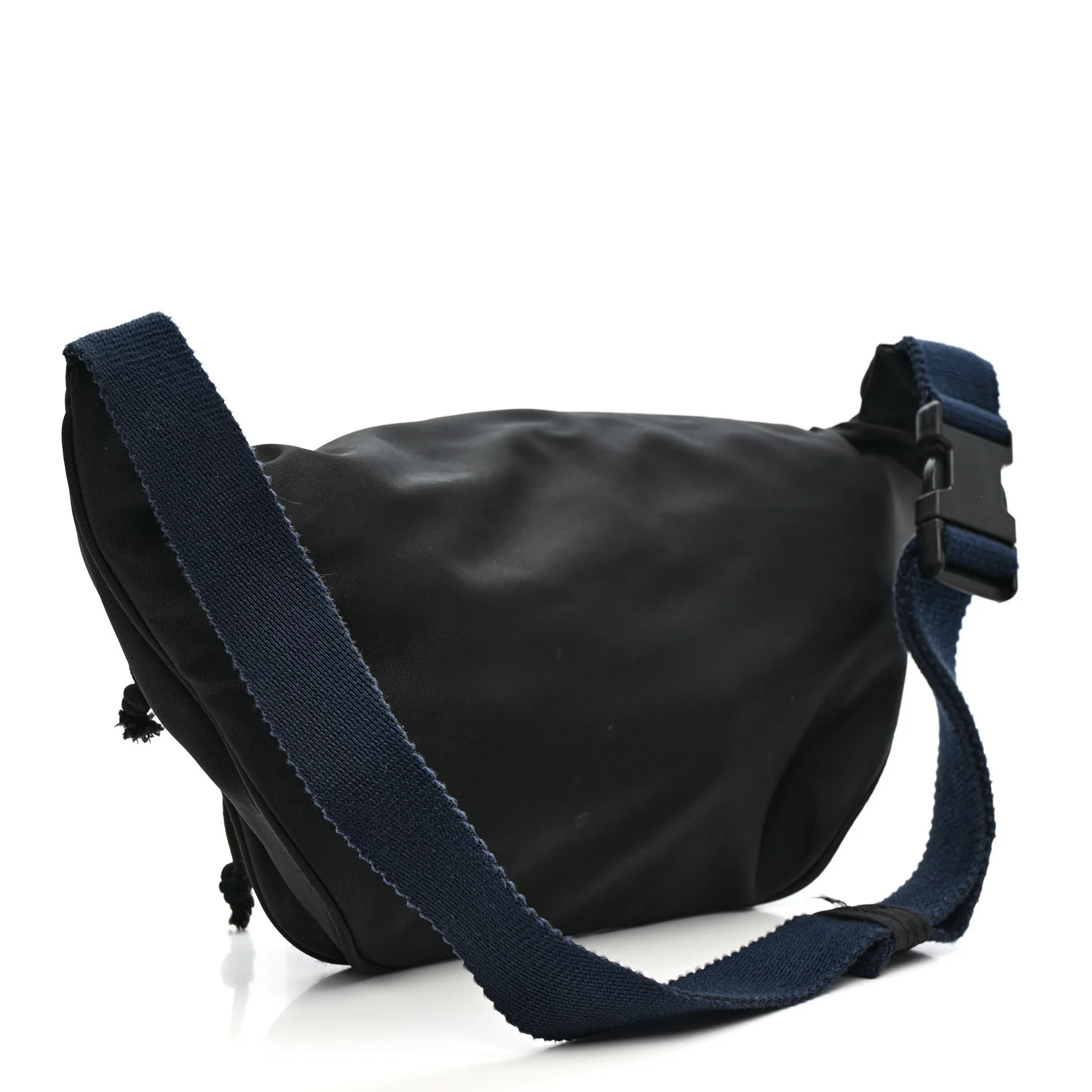 Recycled Sport Nylon Logo Embroidered Wheel Beltpack Black