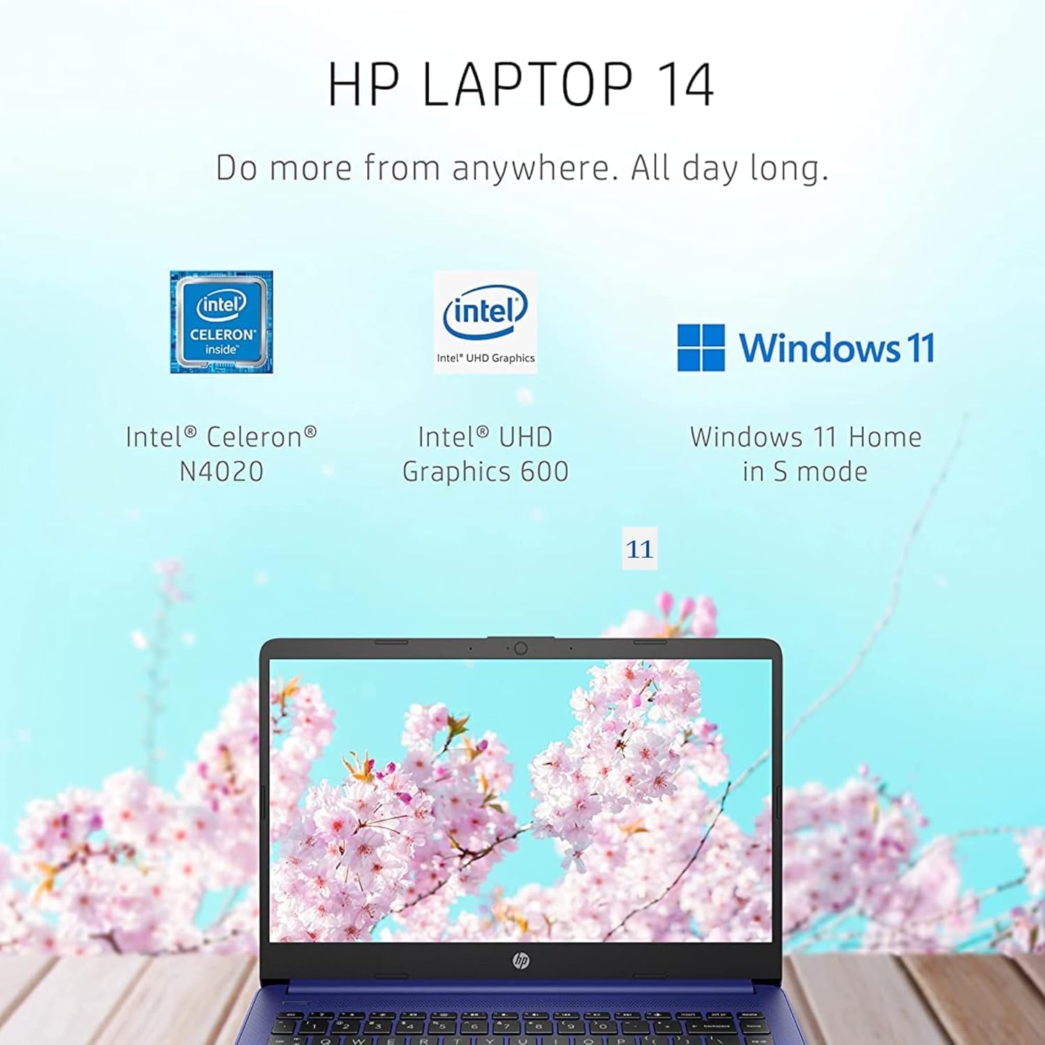 HP Ultrabook Laptop • 1TB Online with 128GB Speed Stack (64GB onboard and 64GB USB) Storage • 8GB Smart RAM • All-Day Battery • Windows 11 • 1 Year Microsoft Office 365
