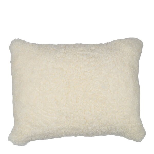 Pute new zealand saueskinn kort ull 35x45 cm white