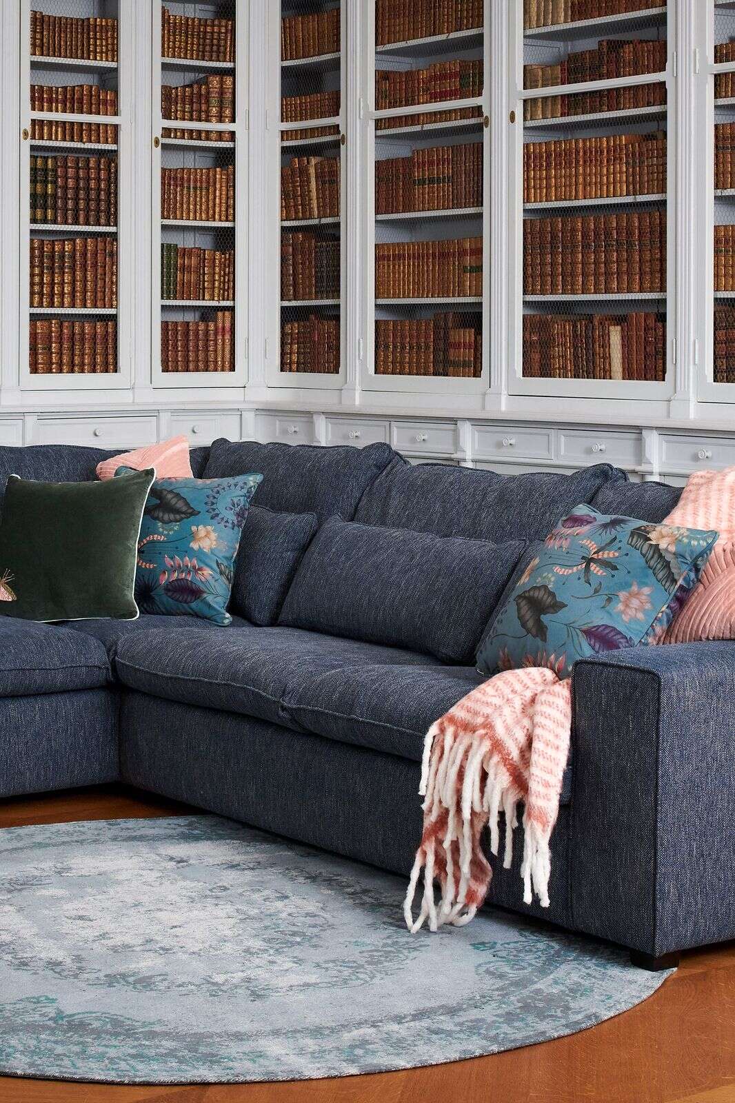 Baron bank 2.5-zits lounge rechts Ranch donkergrijs