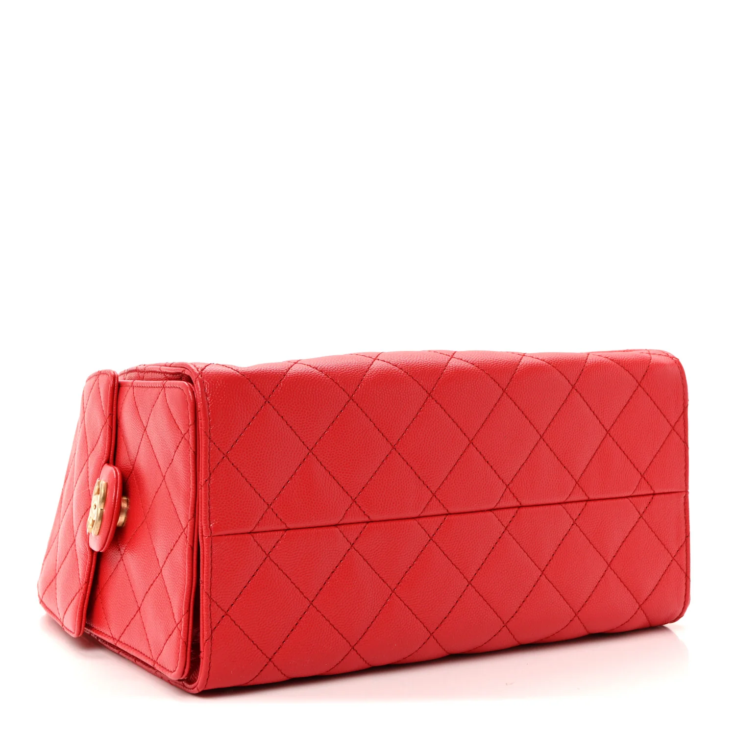 Caviar Quilted Small Chanel 25 Handbag Dark Red