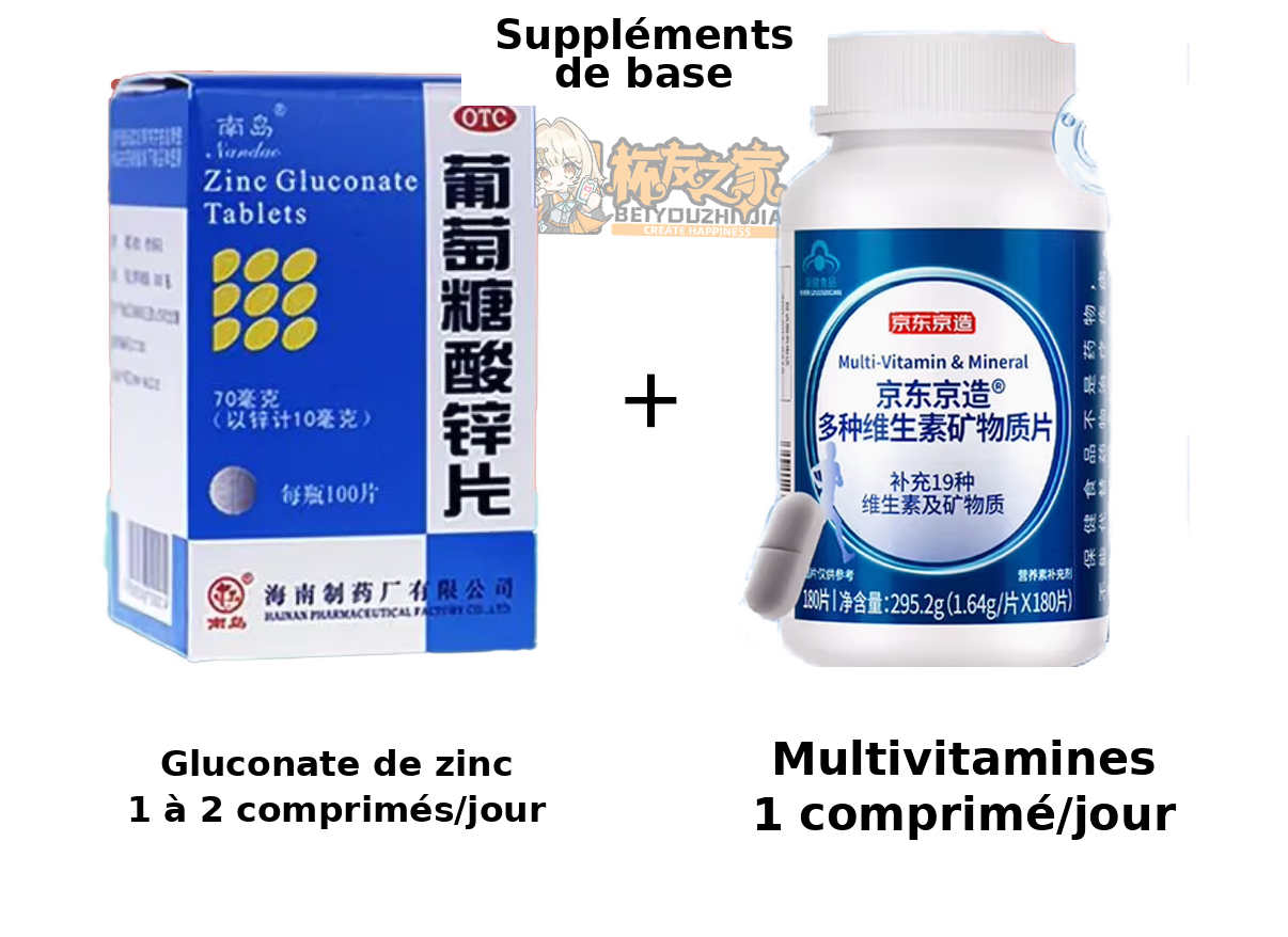 Compléments multivitamines et zinc