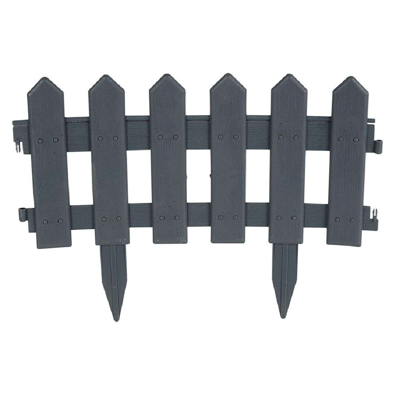 Bordure de jardin en plastique gris 30xH40cm