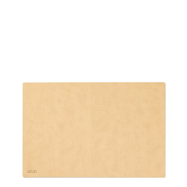 Rektanguler bordbrikke 45x35 cm beige