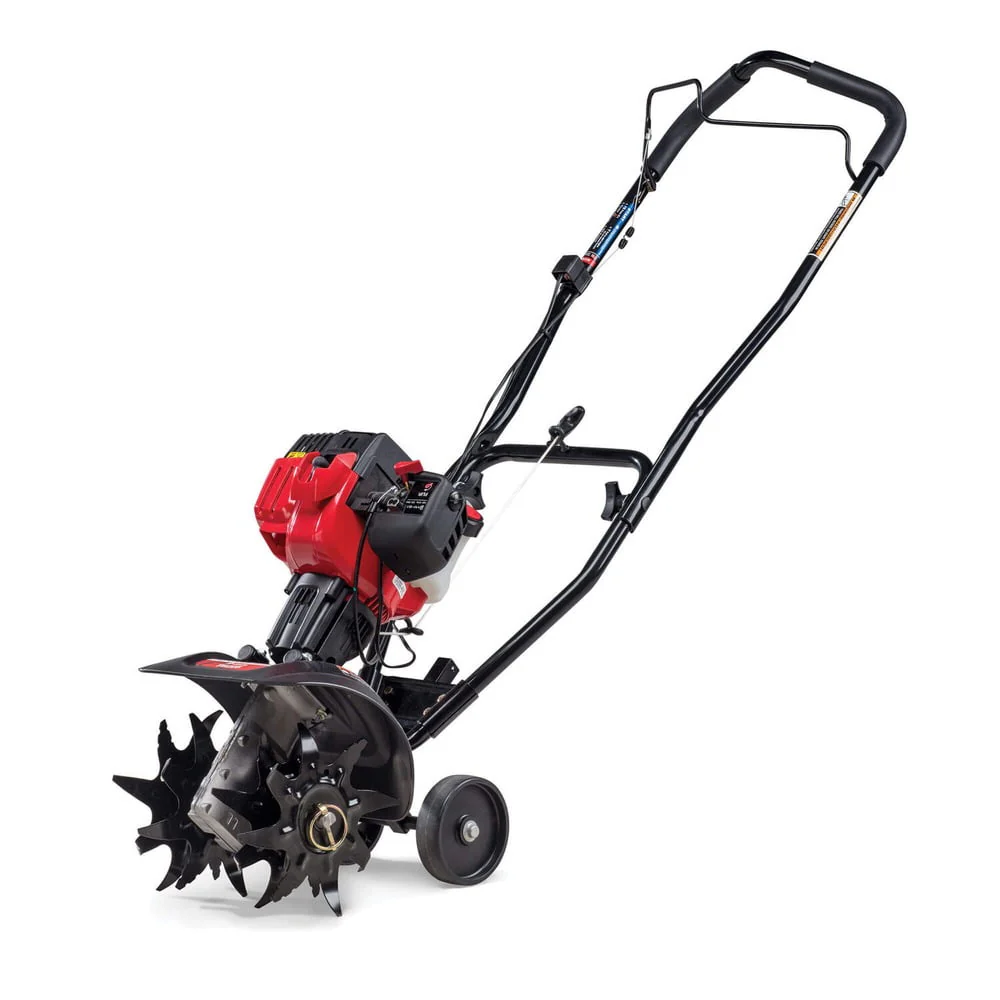 EC 2 Cycle Gas Power Walk Behind 9 Inch Garden Cultivator Tiller, Red(1) - Image 2