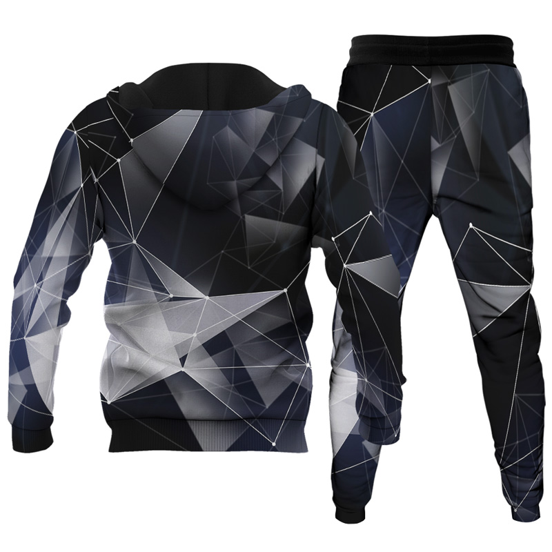 Ensemble de sweat à capuche imprimé personnalisé pour homme 039