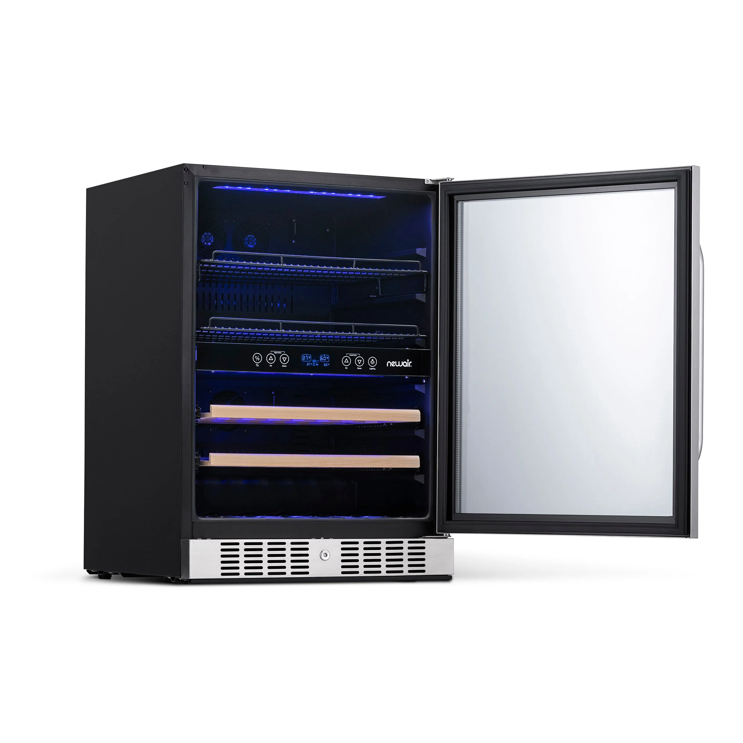 Newair 70-Can, 20-Bottle Built-in Dual Zone Beverage Fridge - 24
