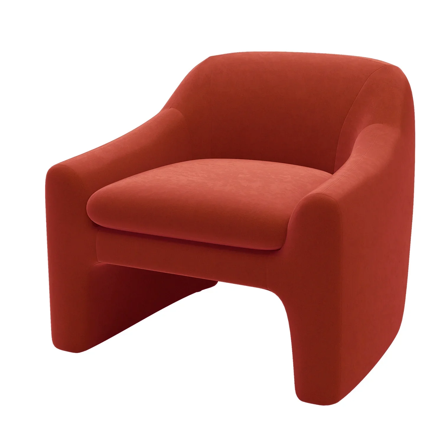 Better Homes & Gardens Emerson Curvy Accent Chair, Truffle Brown Boucle