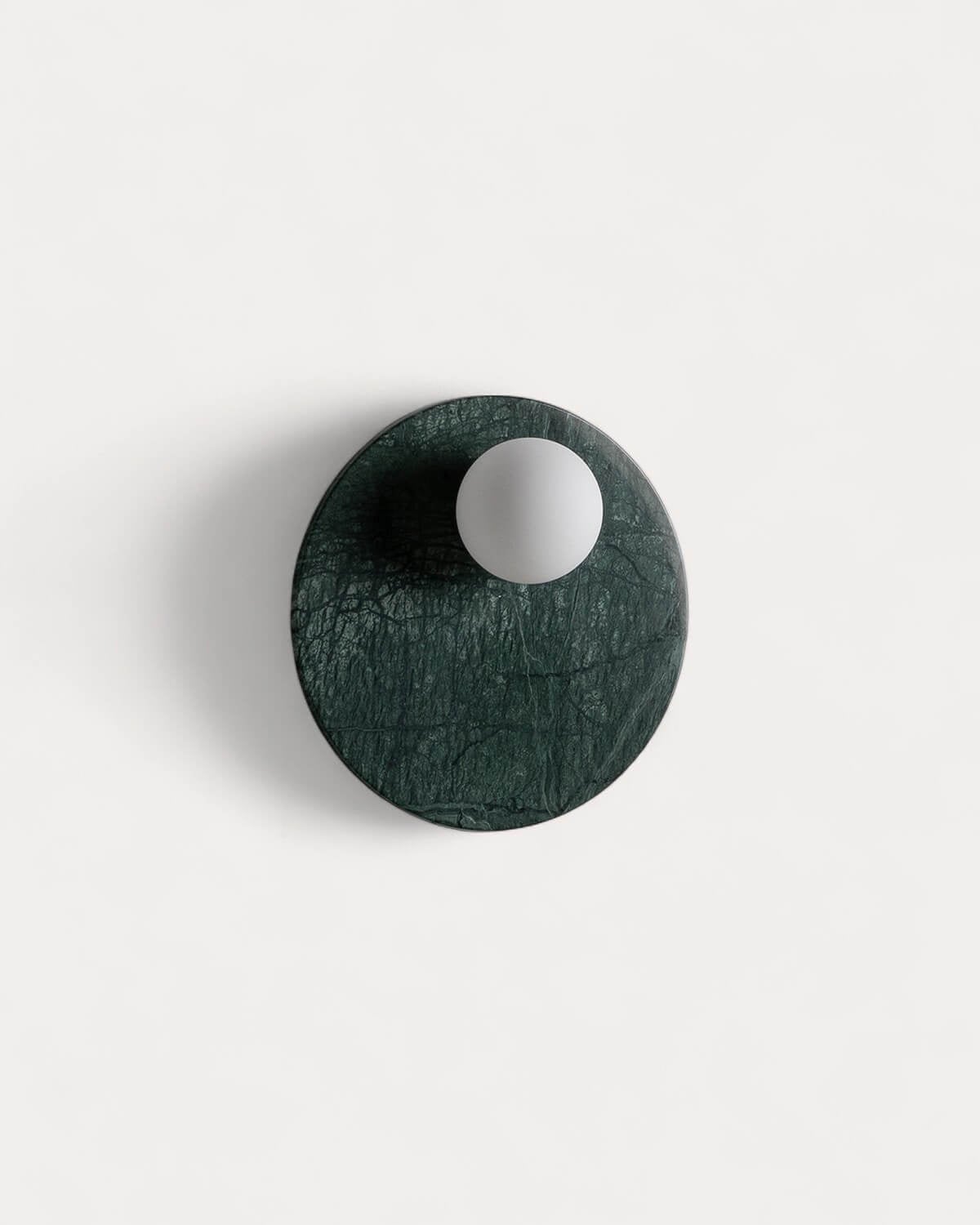 Lunas - Aplique de Pared con Esfera Lateral de Mármol Lunas