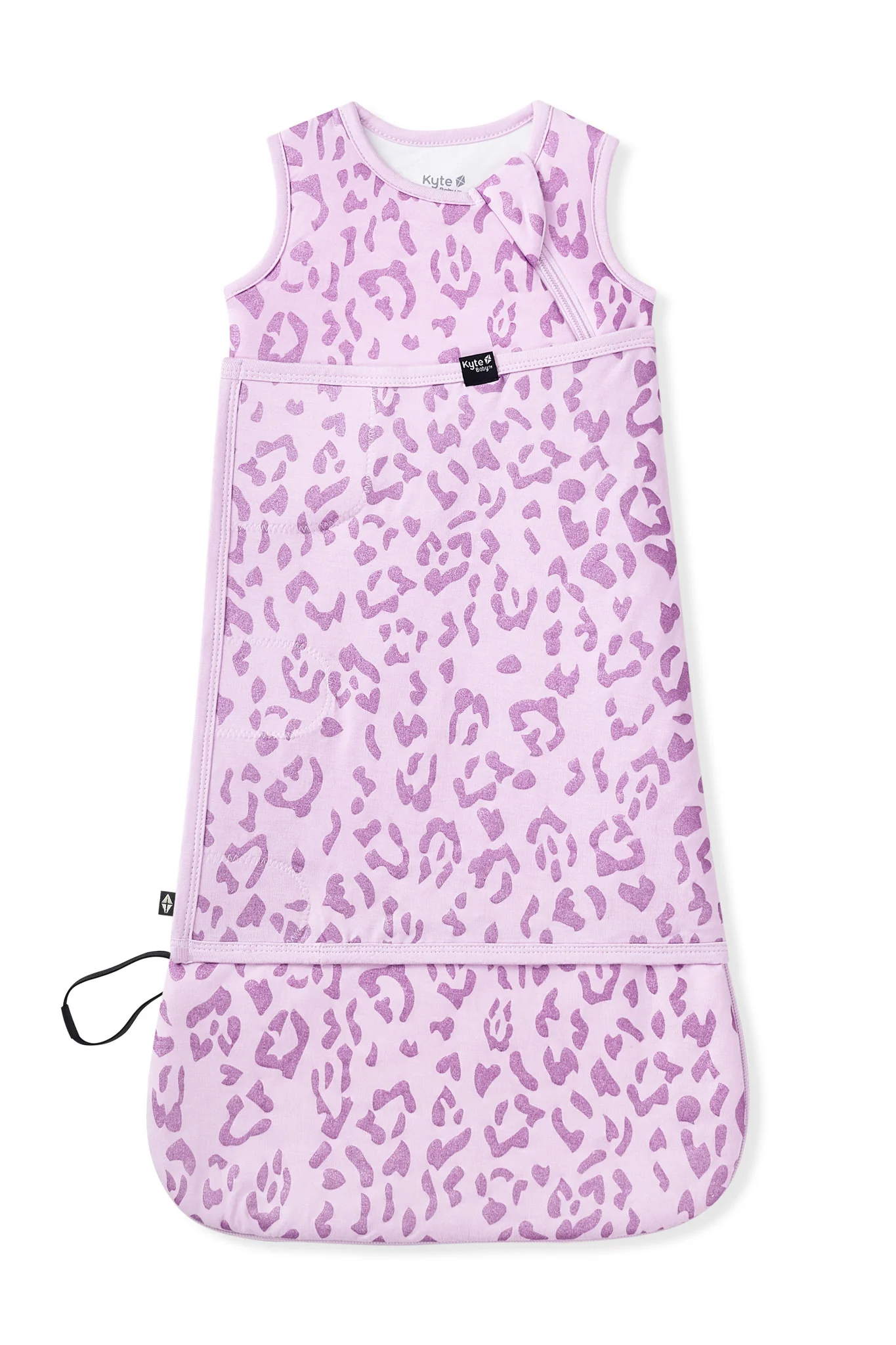 Sleep Bag Swaddler in Thistle Leopard 1.0