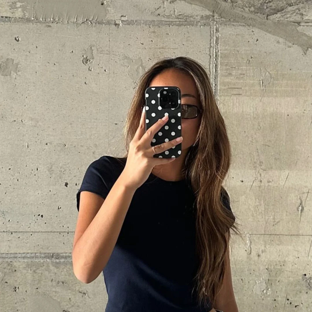 Black Polka Confetti iPhone 16 Case