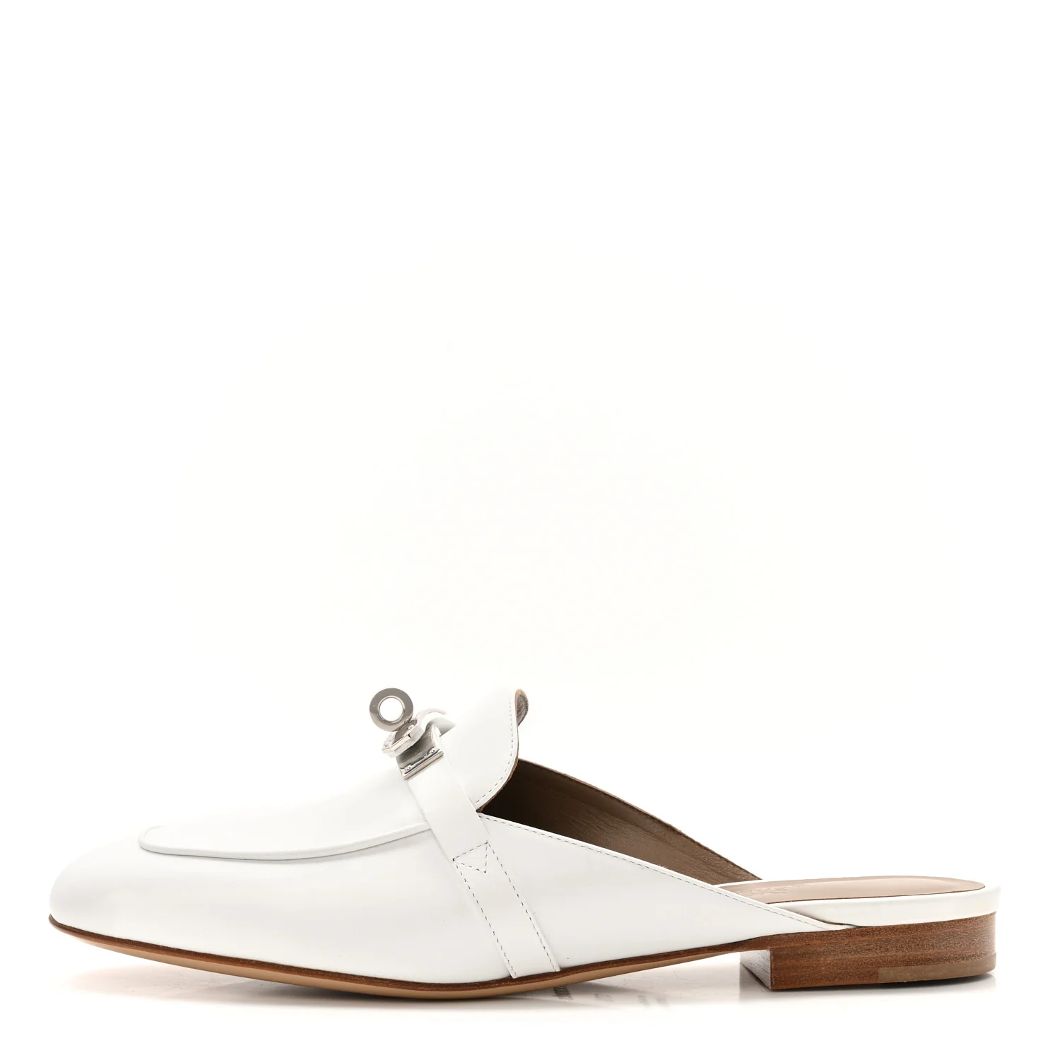 Calfskin Oz Mules 37.5 White