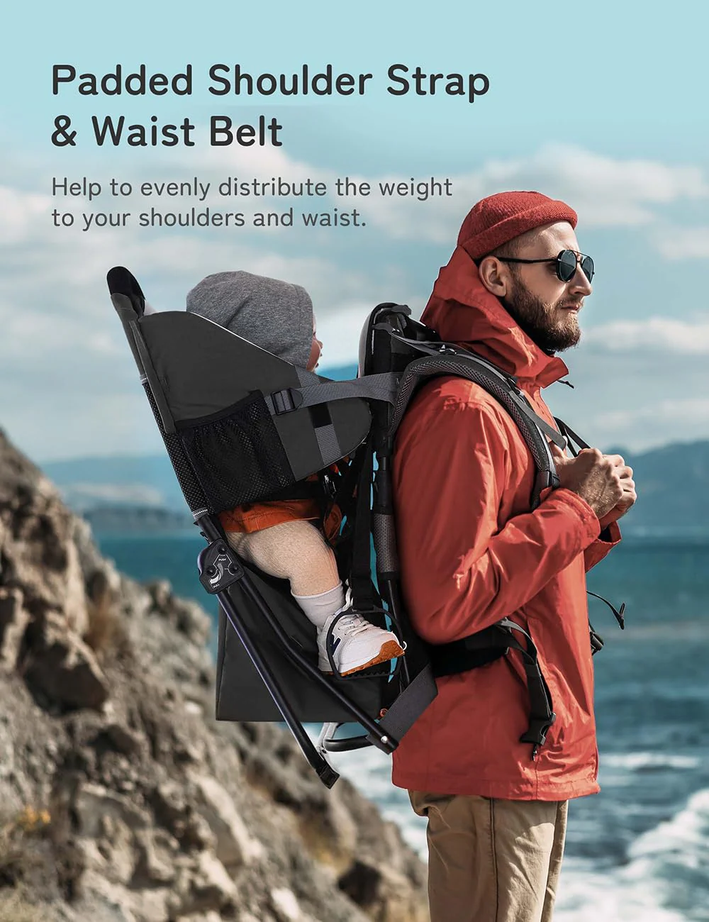 Besrey Baby Backpack Carrier. Toddler Hiking Backpack