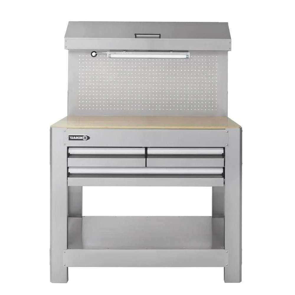 45-IN w X 36-IN H 3-DRAWER Work Bench Ss