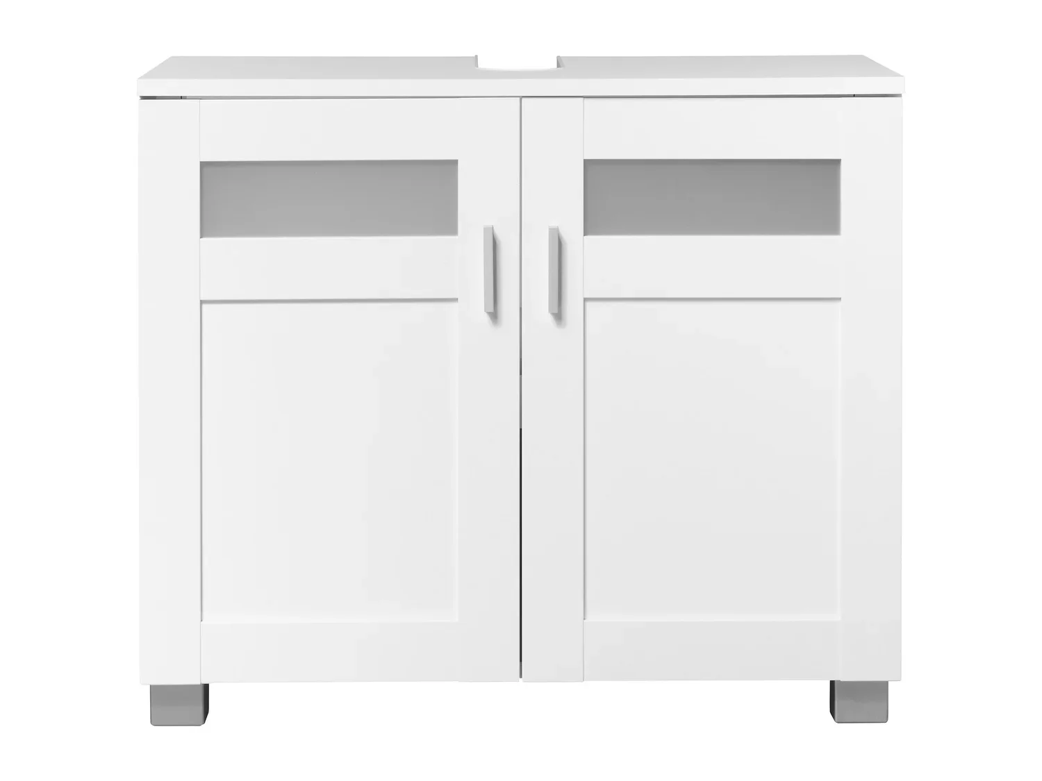LIVARNO home Meuble sous-vasque Basel, 68,5 x 58,7 x 34,8 cm, blanc