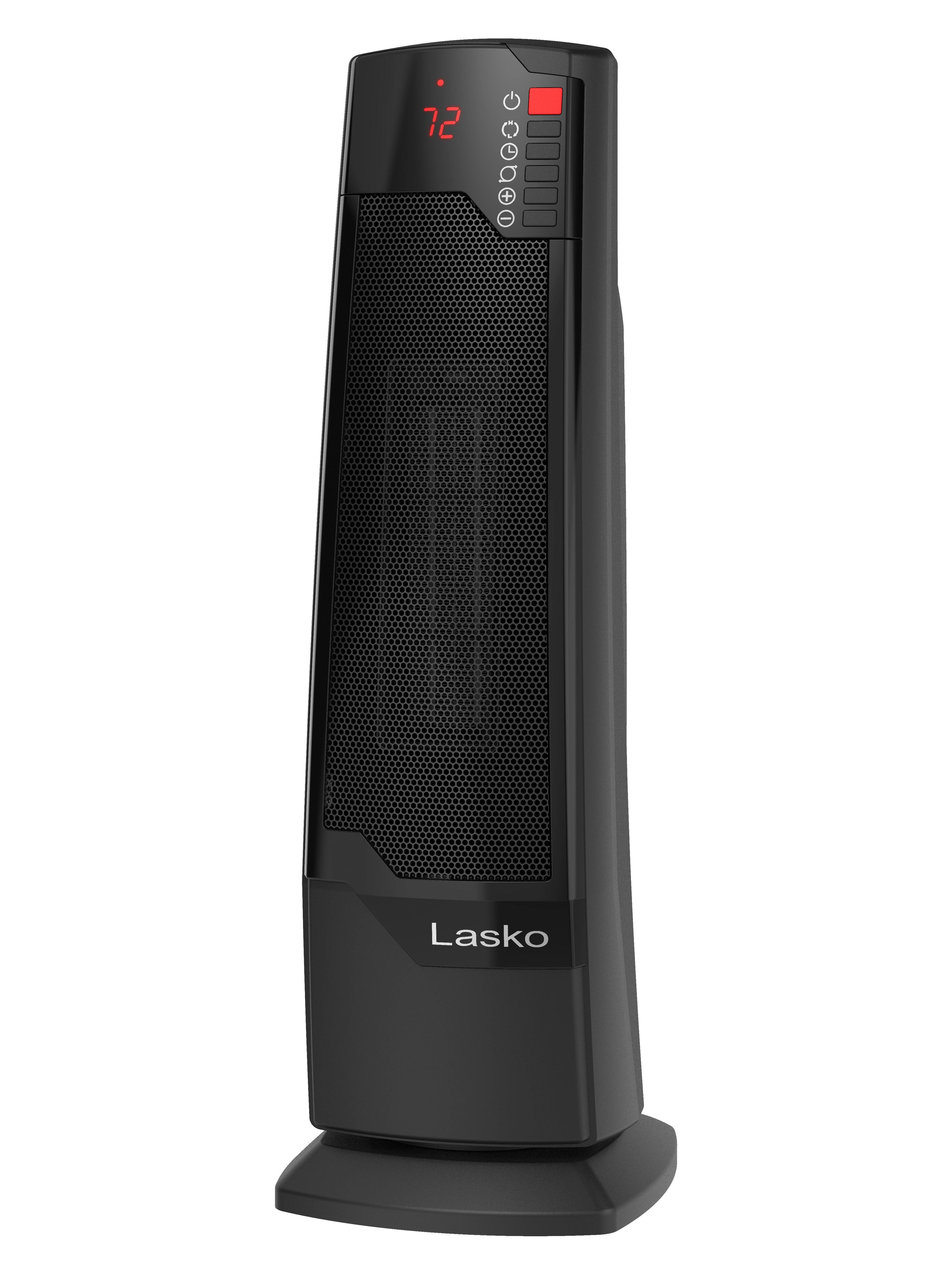 Lasko CT22835 1500W Ceramic Tower Space Heater with Remote - Black