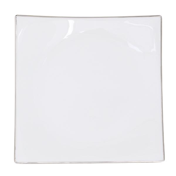 Extreme Platinum tallerken 26x26 cm