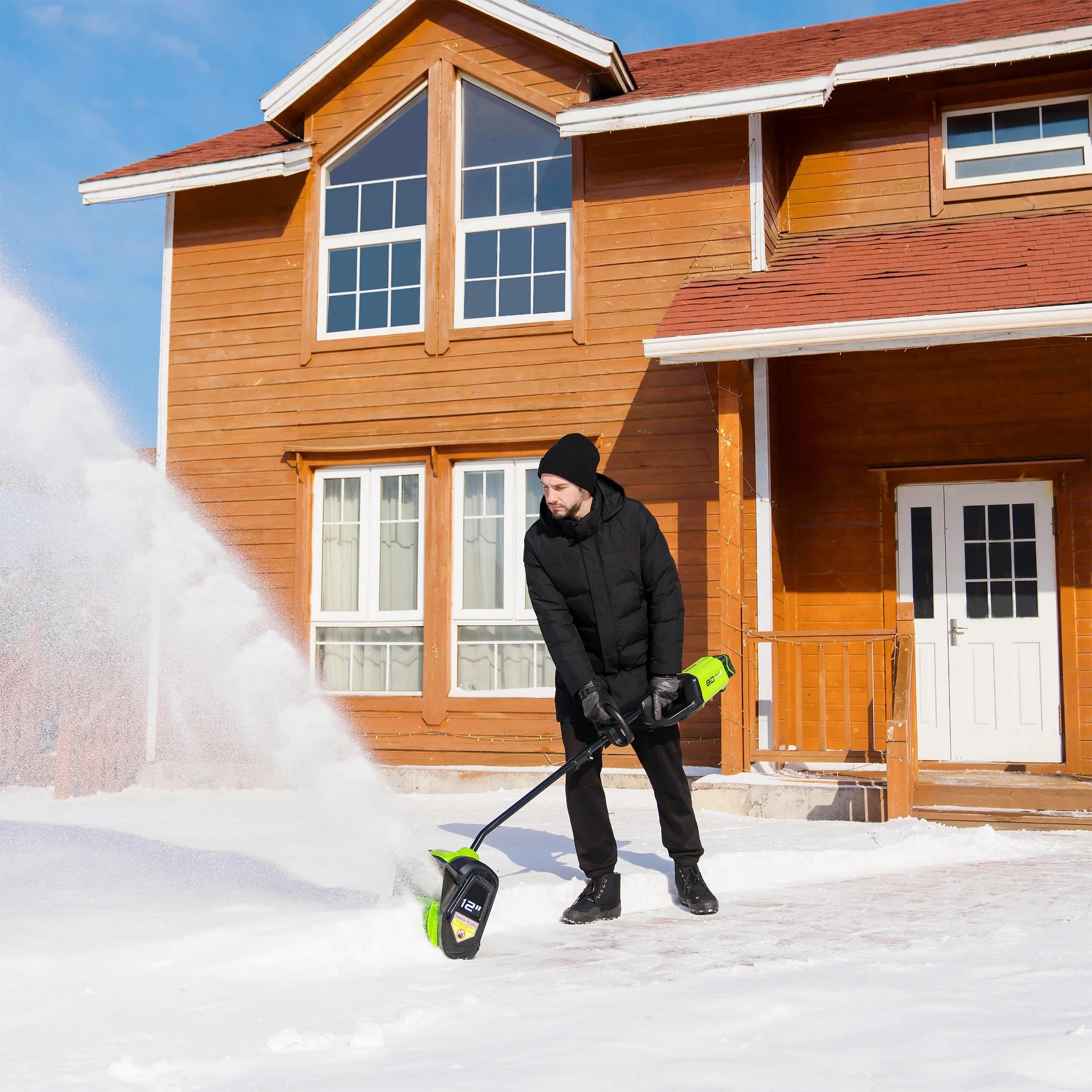 80V 12" Cordless Brushless Snow Shovel with 2 0 Ah Battery 2600602 Image 3