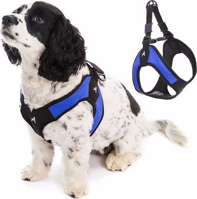 Gooby Escape Free Easy Fit Dog Harness-Blue
