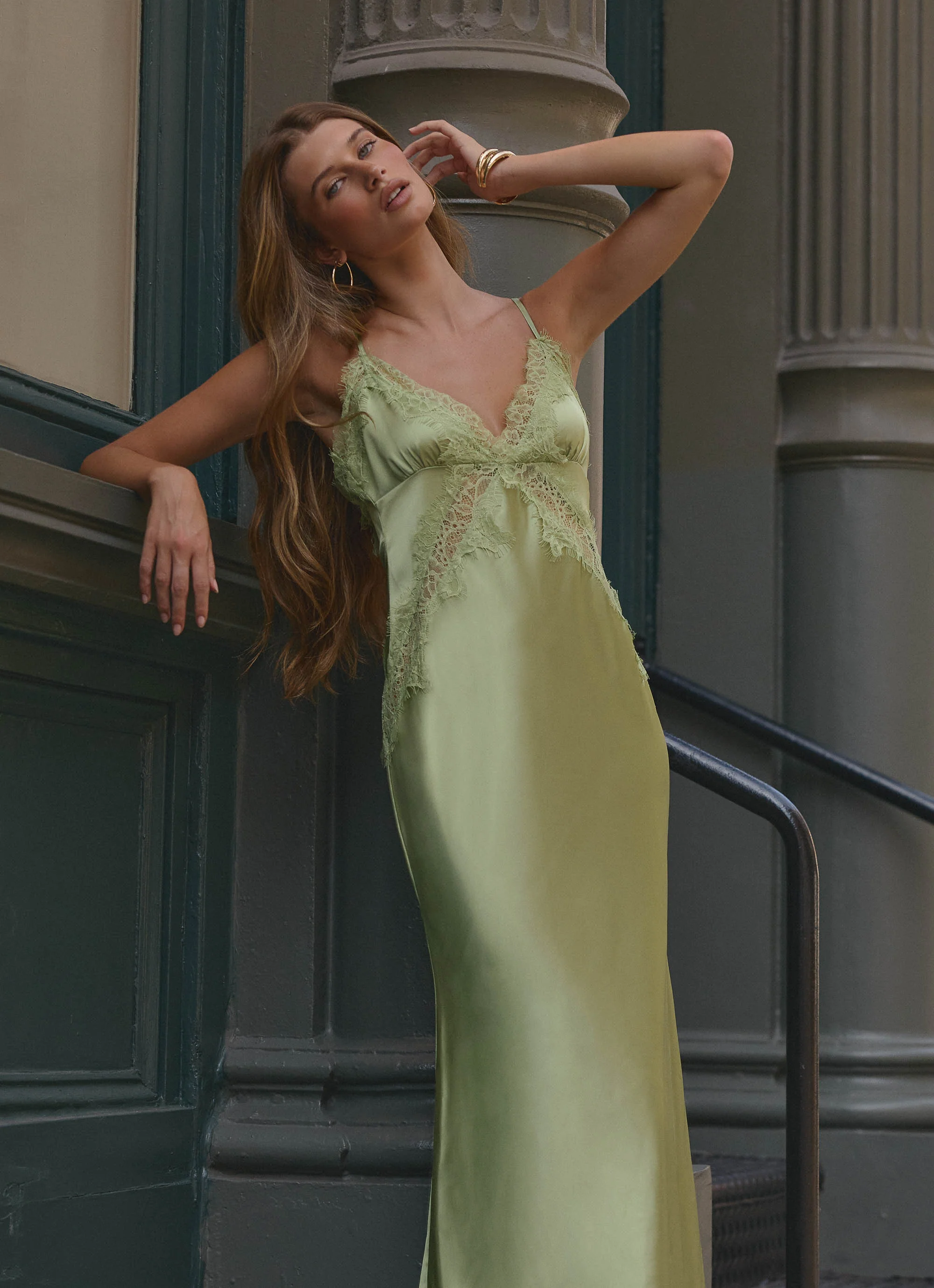 Winona Night Slip Dress - Green