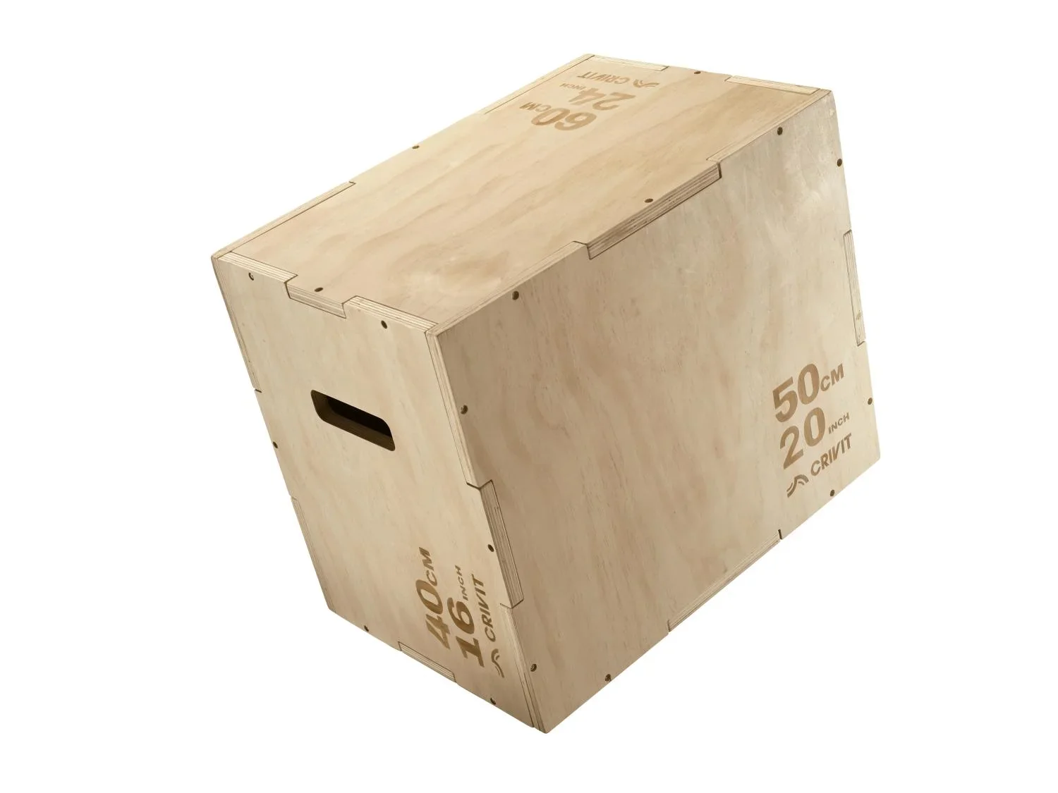 CRIVIT Bote de saut pliomtrique en bois
