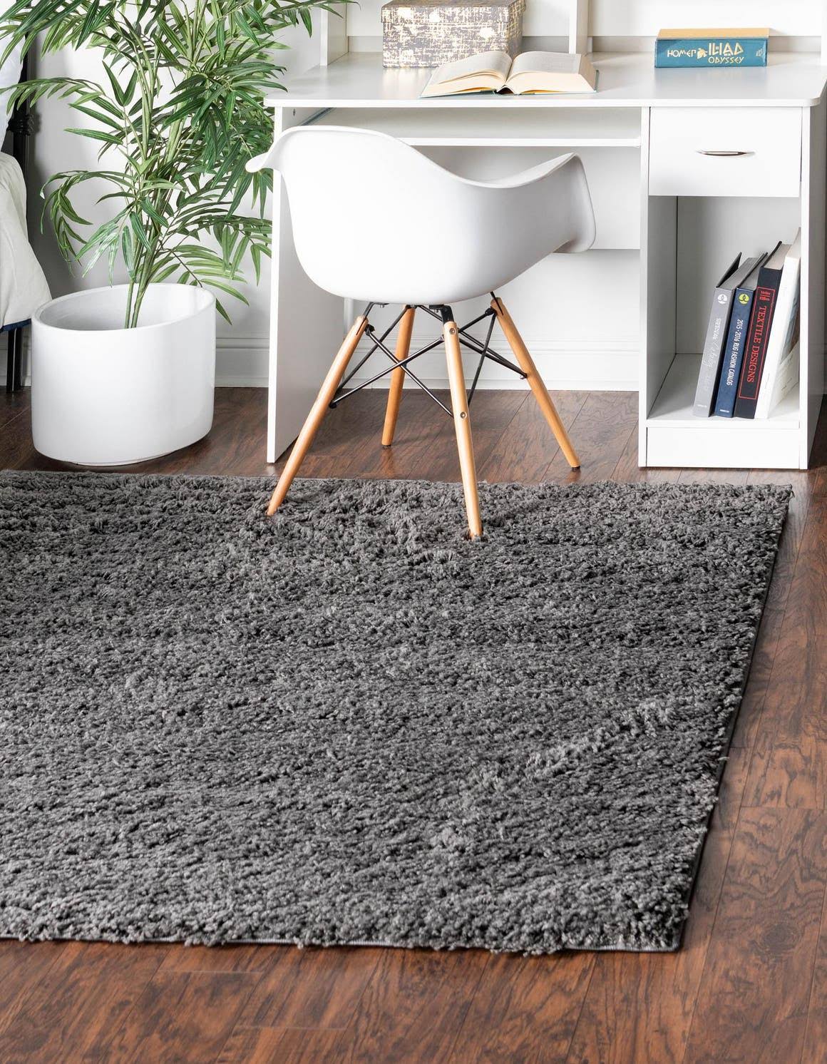 Everyday Shag 152cm x 152cm Square Gray Area Rug