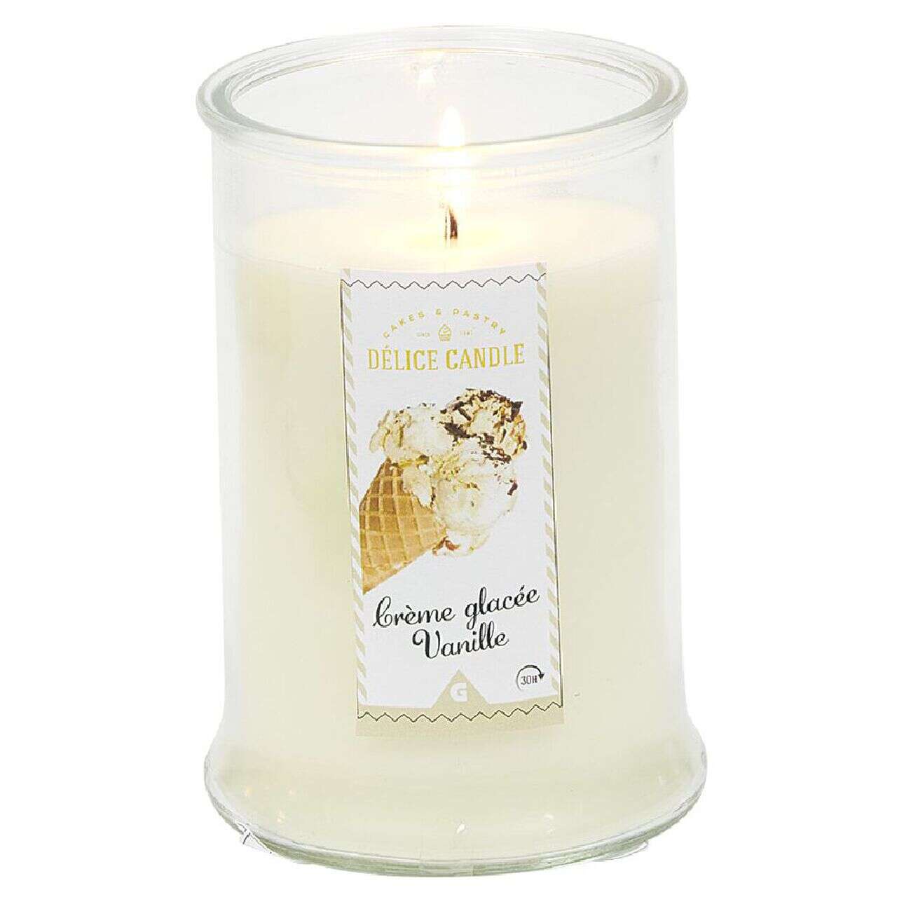 Bougie senteur Crème glacée vanille
