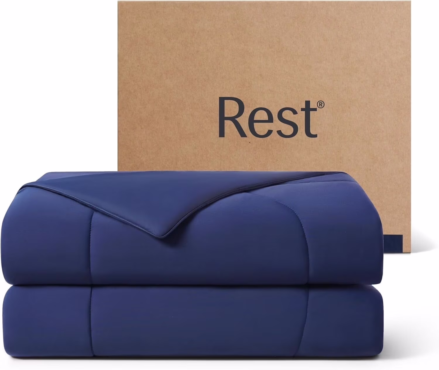 Rest? Evercool? Cooling Comforter, Queen, Midnight Blue