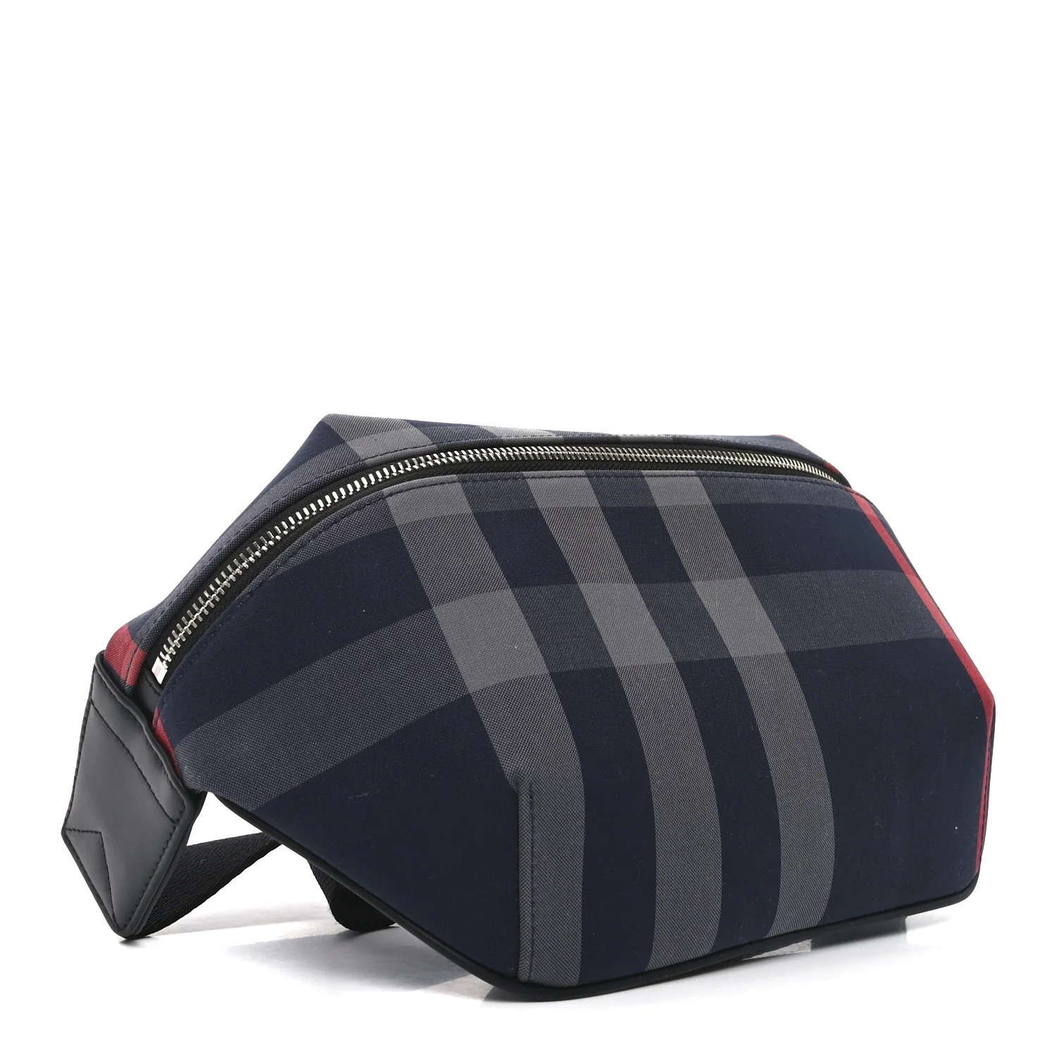 House Check Sonny Bum Bag Navy Grey