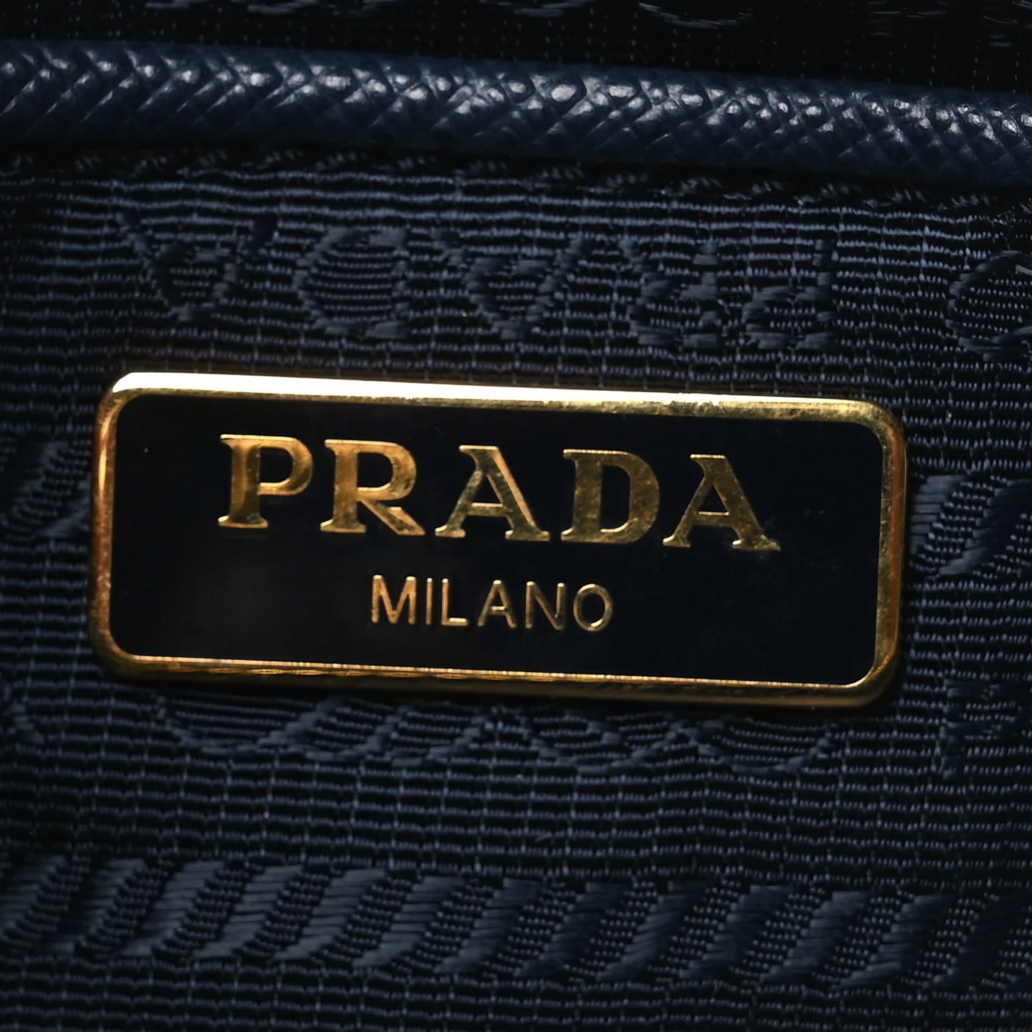 Tessuto Nylon Saffiano Mini Camera Crossbody Royal
