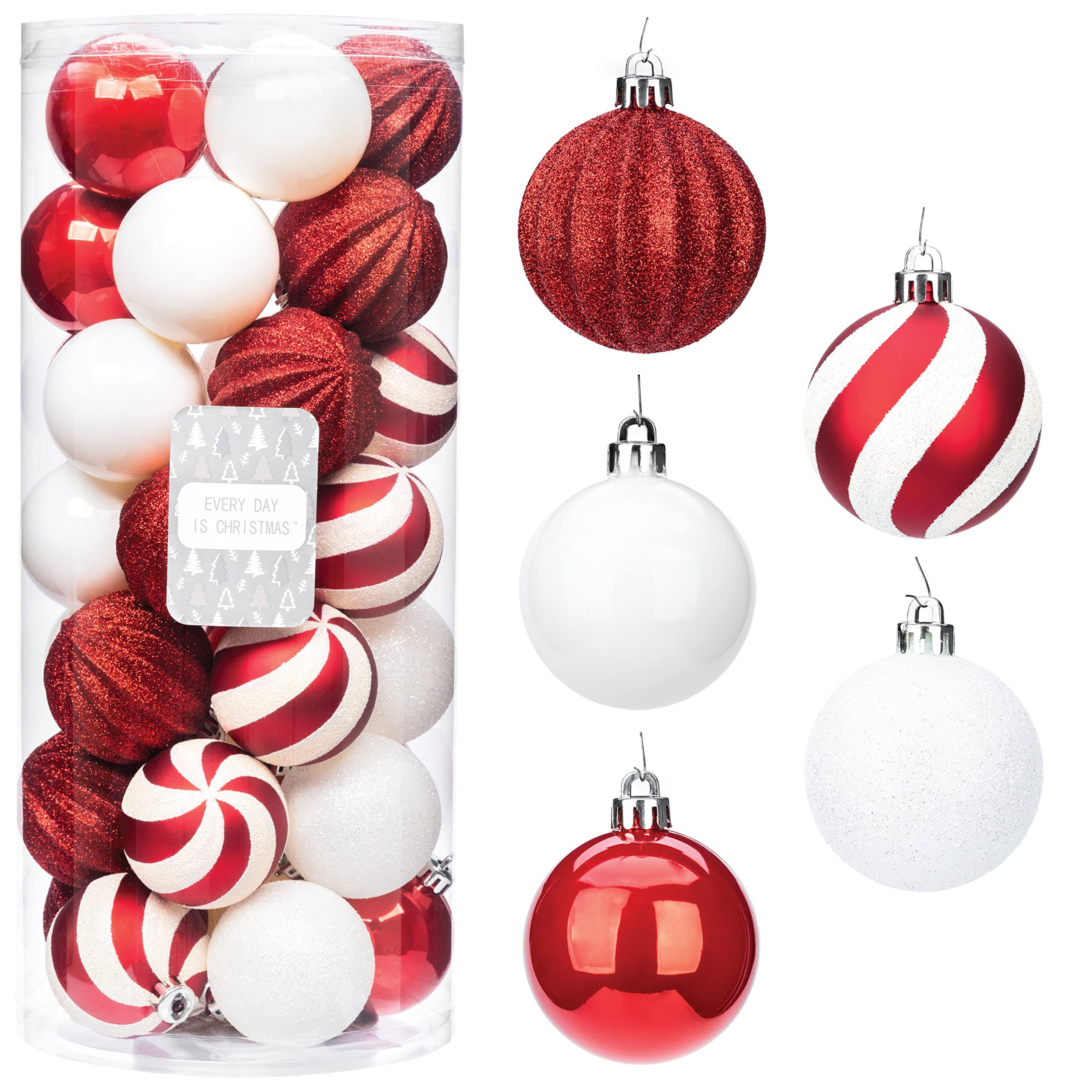 Christmas Ornaments - Tree Decorations (Red White)