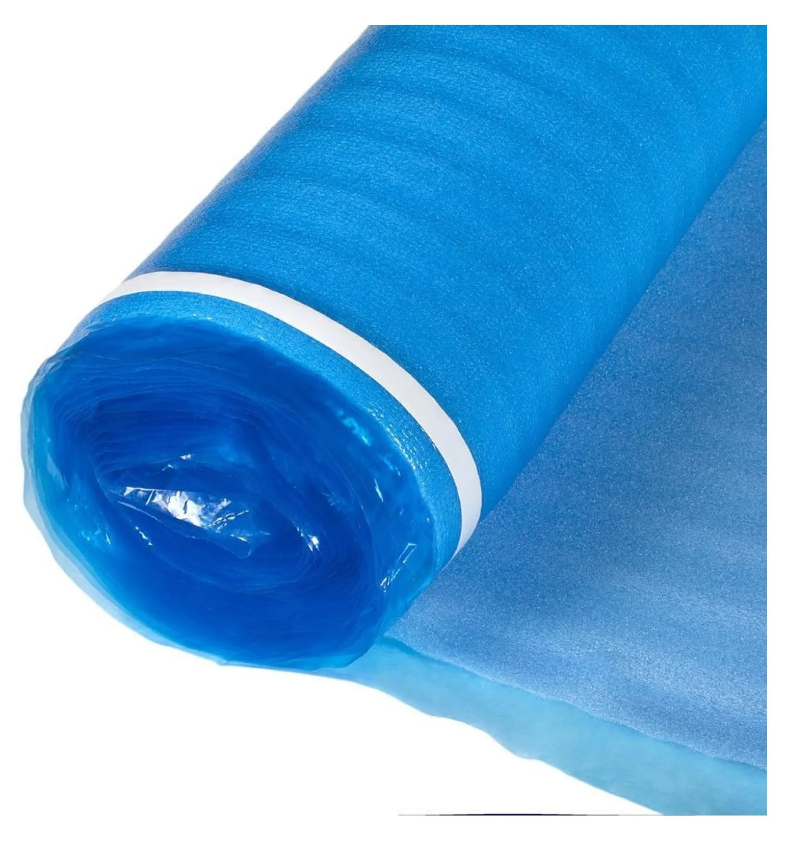 3in1 Vapor Barrier Flooring Underlayment w/Overlap and pre Attached Tape Strip 2mm 500sq ft (Bundle 5 Rolls Each 100 sg ft ) Image 2