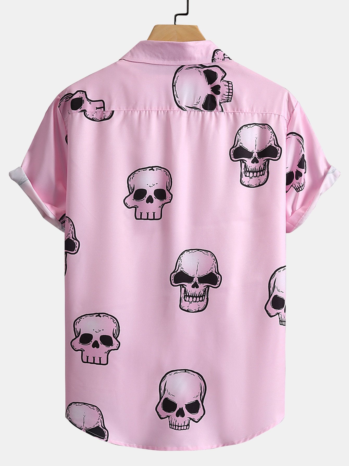 Chemise boutonnée à imprimé tête de mort